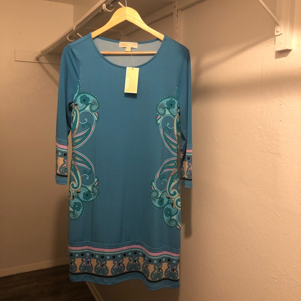 Michael Kors Blue Jay Matte-Jersey Dress